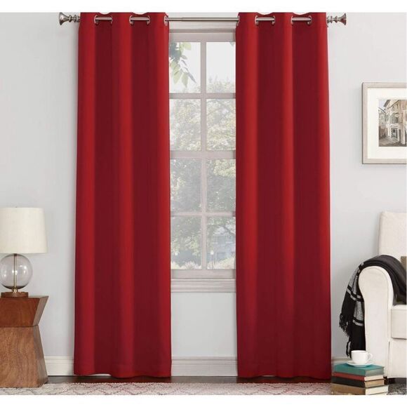 NEW Sun Zero Easton Energy Saving Blackout Grommet Curtain Panel 40X84" - Picture 1 of 6